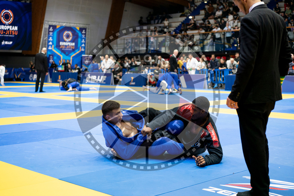 20240124PBB04681 | Fighters compete during the second day of the IBJJF European Championship in Paris, France, on January 24, 2024.