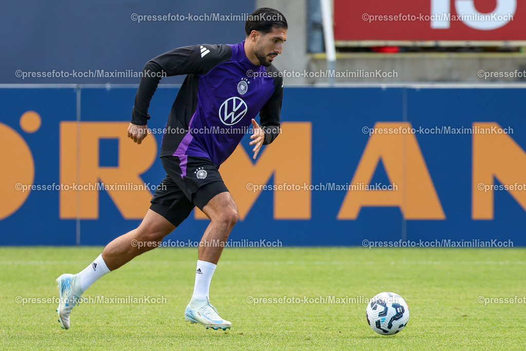 DFB08092402097 | 08.09.2024, Düsseldorf, Fußball, öffentliches Training der DFB Nationalmannschaft Deutschland,  Paul-Janes-Stadion: Emre Can (GER #23)DFB regulations prohibit any use of photographs as image sequences and or quasi-video.