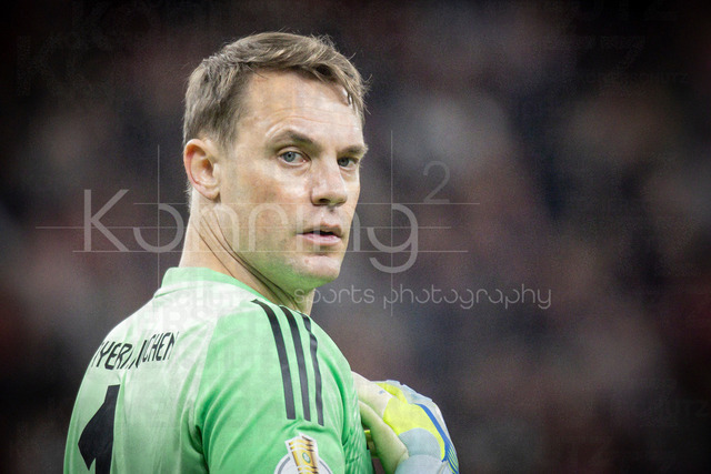 DFB Cup semifinal match Bayer 04 Leverkusen vs. FC Bayern Munich, 22.04.2026 | LEVERKUSEN, GERMANY - APRIL 22, 2026: Keeper Manuel Neuer (FC Bayern Muenchen, 1) during the German DFB Cup semifinal match between Bayer 04 Leverkusen vs. FC Bayern Munich at BayArena on April 22, 2026 in Leverkusen, Germany. DFL REGULATIONS PROHIBIT ANY USE OF PHOTOGRAPHS AS IMAGE SEQUENCES AND/OR QUASI-VIDEO.
