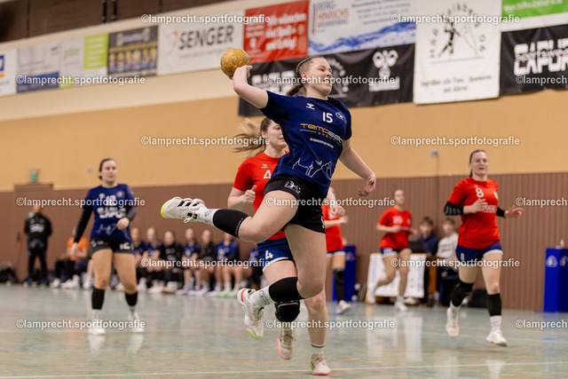 Handball I Damen I Saison 2025-2026 I Verbandsliga Süd I 15. Spieltag I HSG Kalkberg 06 - HSG Holsteinische Schweiz 168 | Hannah Zickermann (15, HSG Kalkberg 06) - Realisiert mit Pictrs.com