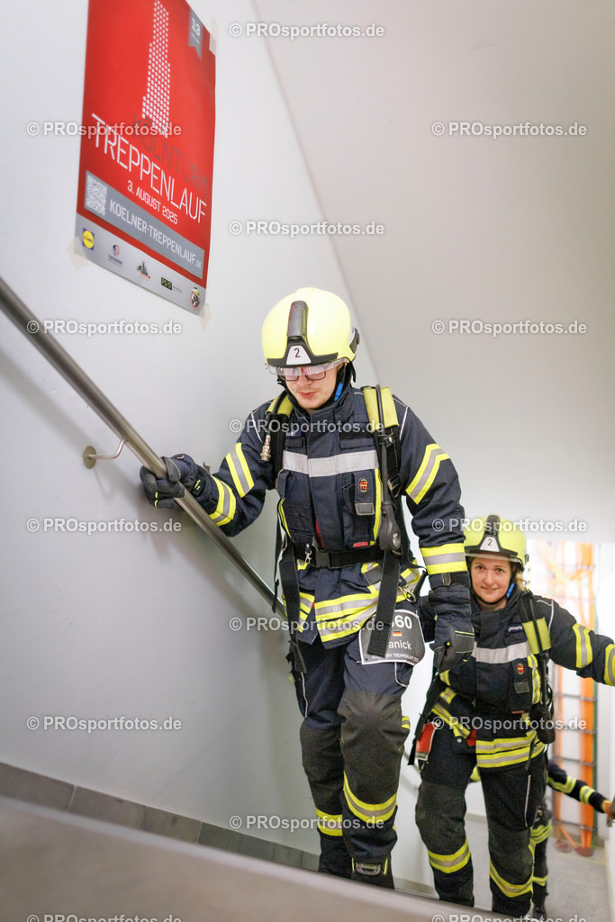 KölnTurm Treppenlauf; Köln, 03.08.2025 | Impressionen vom KölnTurm Treppenlauf am 03.08.2025 in Köln (Nordrhein-Westfalen). 