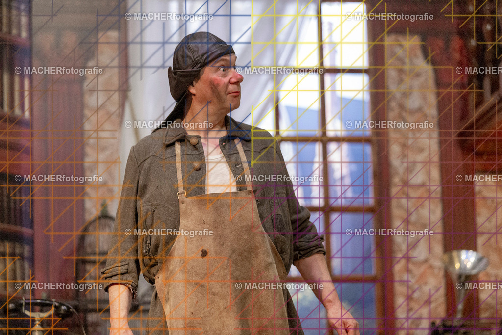 178_MFL-2025 | Portraitbilder von Regisseur; Darsteller; Techniker; Maske; Kostüme; Chor; Musiker; Bilderserie der Generalprobe und der Premierenvorstellung, Szenenbilder; Ausdrucksstudien; Bühnenüberblick; Bühnenkulissen; Pressefotos inkl. Redaktionsfoto Darstellergruppe.