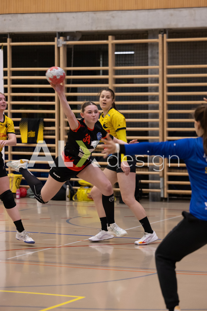 Handball I Frauen I Saison 2025-2026 I Handball Swiss Premium League 1 | Women I Round 5 I  Yellow Winterthur - GC Amicitia Zürich I 15.03.2026 | 34 Stella D'Ambrosio (CH) (GC Amicitia Zürich) – Rückraum links - Realisiert mit Pictrs.com