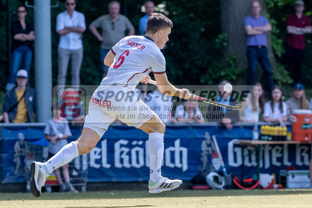 SFE_20240511_0121 | Krefeld, Deutschland, 11.05.2024: Julius Hayner (Crefelder HTC) in Aktion waehrend des Spiels der Feldhockey 1. Bundesliga Herren zwischen Crefelder HTC - Rot Weiss Köln im Gerd-Wellen-Hockeyanlage am 11.05.2024 in Krefeld, Deutschland. (Foto von Stephan Fehrmann)

Krefeld, Germany, 11.05.2024: Julius Hayner (Crefelder HTC) in action during the game of Feldhockey 1. Bundesliga Herren between Crefelder HTC - Rot Weiss Köln in Gerd-Wellen-Hockeyanlage at 11.05.2024 in Krefeld, Deutschland. (Foto from Stephan Fehrmann)