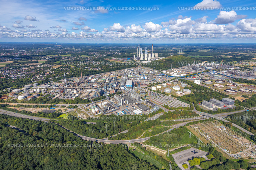 Gelsenkirchen220801876Buer | Luftbild, Ruhr Öl BP Gelsenkirchen Raffinerie, Uniper Kraftwerk Scholven Kühltürme, Scholven, Gelsenkirchen, Ruhrgebiet, Nordrhein-Westfalen, Deutschland