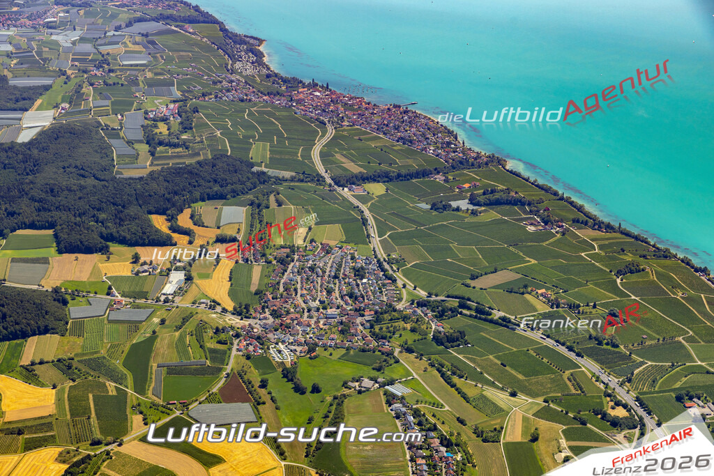 Aktuelles Luftbild von  Stetten - Die Luftaufnahme wurde 2022 mittels UL-Flugzeug erstellt ( keine Drohne ) - hochauflösende Kamera-Systeme von  Canon -Beste Qualität - Für grossformatige Ausdrucke geeignet. Die Geschenkidee !