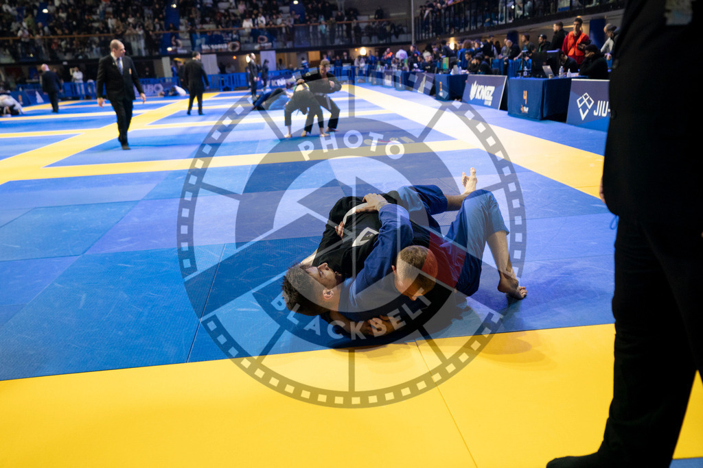 20240119PBB1207 | Fighters compete during the IBJJF European Championship in Paris, France, on January 19, 2024.