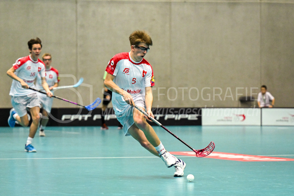 Switzerland U19 vs Finland U19 - 3. February 2024 | Switzerland U19 vs Finland U19
U19 Men International Matches in Switzerland
GoEasy Arena, Siggenthal Station
Switzerland forward #5 Severin Schmid.
Credit: Markus Aeschimann | <a href="https://www.markus-aeschimann.ch">Sportfotografie Markus Aeschimann</a> | <a href="https://www.instagram.com/sportfotografie.aeschimann">@sportfotografie.aeschimann</a> - Realisiert mit Pictrs.com
