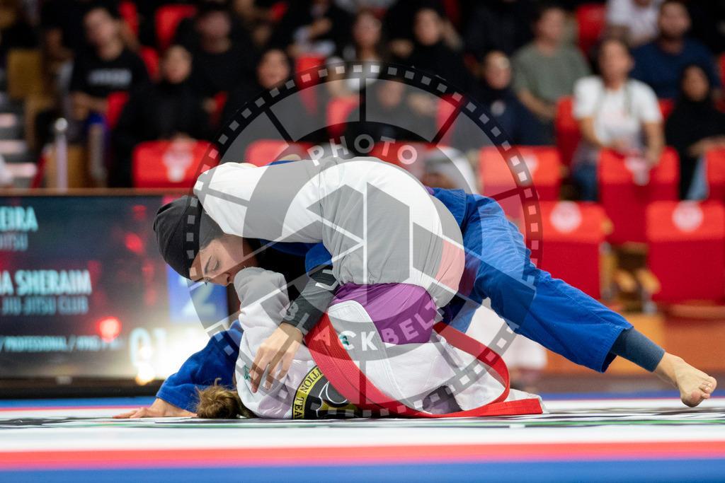 20231109PBB6324 | Fighters compete during the AJP World Professional Championship in the Mubadala Arena in Abu Dhabi, Arab United Emirates, on November 9, 2023.