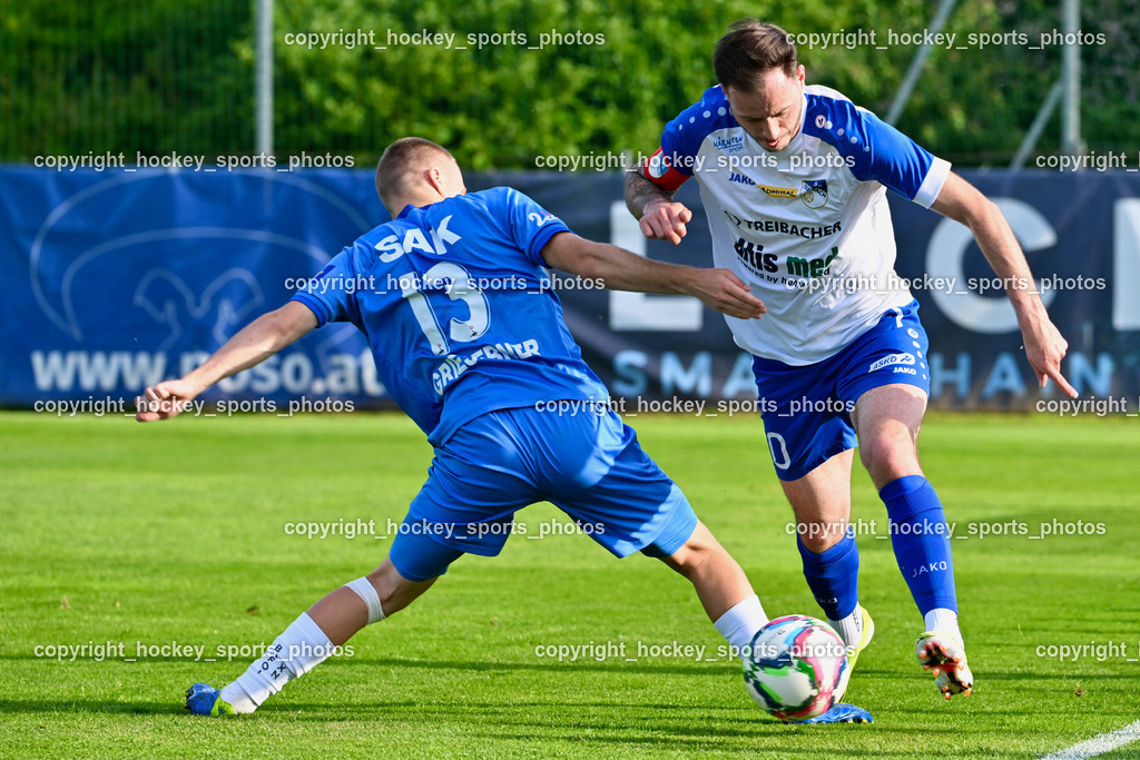 SAK vs. SK Treibach | #13 Fabian Griesebner SAK, #10 Kevin Vaschauner Böck SK Treibach, SAK vs. SK Treibach, SAK vs. SK Treibach am 29.05.2024 in Klagenfurt (Sportpark Welzenegg), Austria, (Photo by Bernd Stefan)