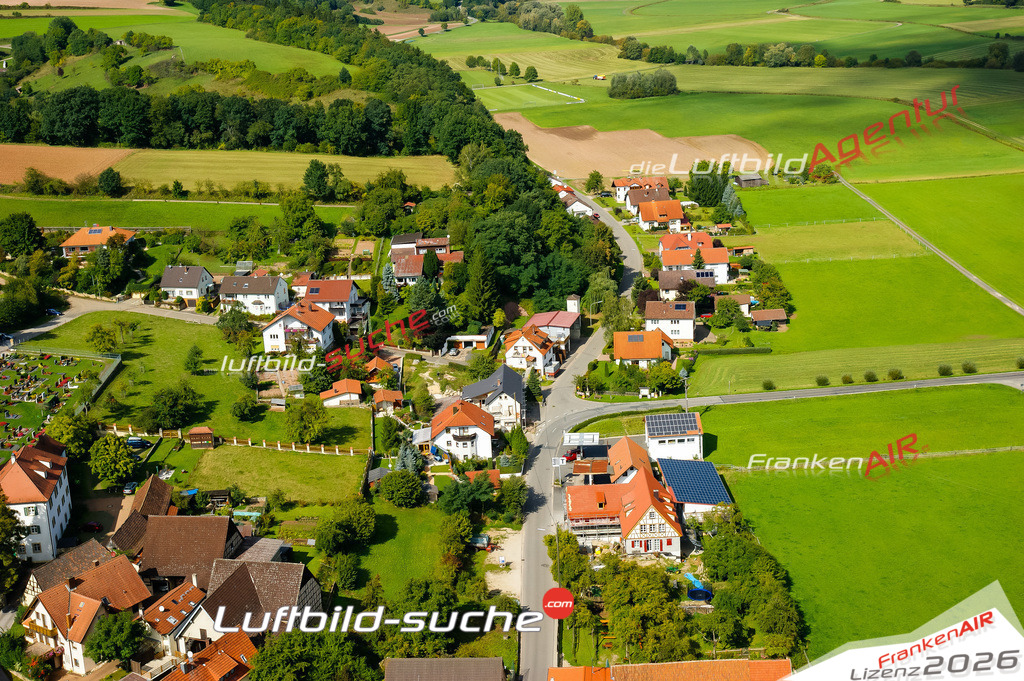 Die Luftaufnahme Muersbach - Rattelsdorf wurde vom UL-Flugzeug (keine Drohne) aus fotografiert.Hohe Druck- Auflösung-die Geschenkidee!