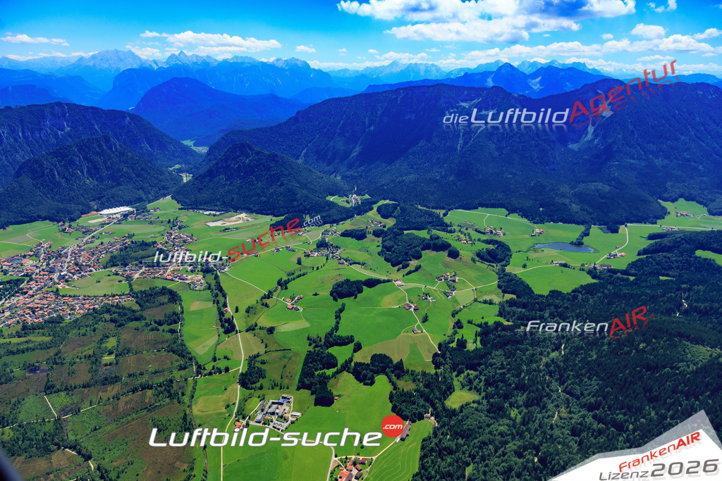 Luftbild von  Inzell - Luftaufnahme wurde 2017 von https://frankenair.de mittels Flugzeug (keine Drohne) erstellt - die Geschenkidee