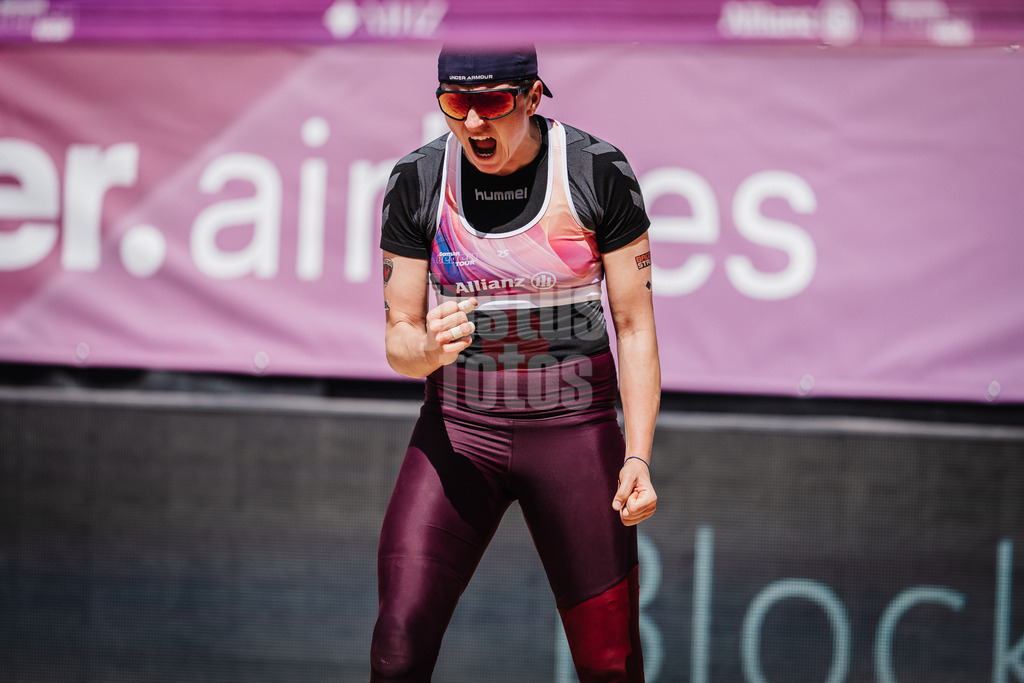 Beachvolleyball | Frauen | Allianz German Beach Tour 2025 | Tourstop Düsseldorf | 09.05.2025 | Melanie Gernert jubelt
