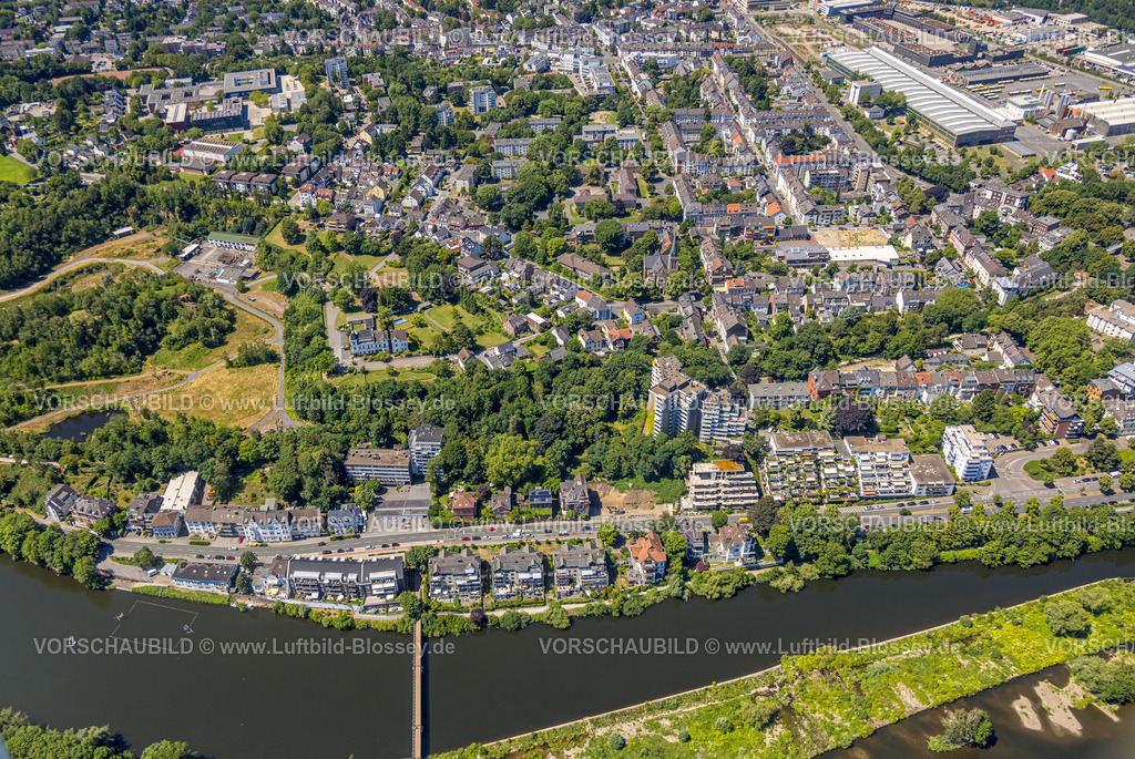 Muelheim230704610 | Luftbild, Bauruine Terrassenhaus, Baustelle Kassenberg, Broich - Ost, Mülheim an der Ruhr, Ruhrgebiet, Nordrhein-Westfalen, Deutschland