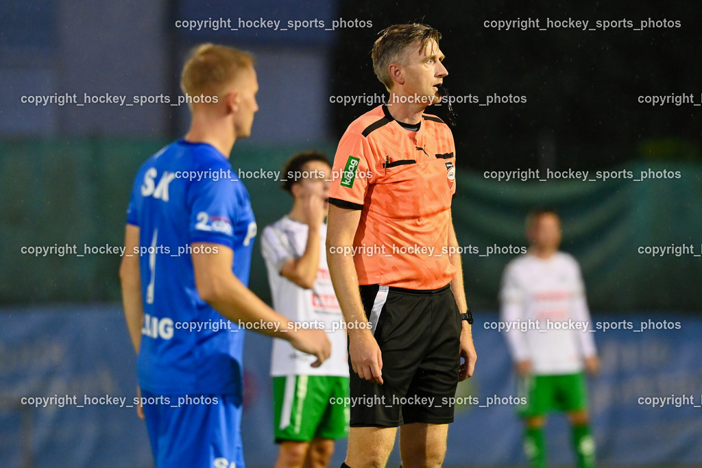 SAK vs. SV Donau  | Martin Begusch Referee, SAK vs. SV Donau , SAK vs. SV Donau  am 27.09.2024 in Klagenfurt (Sportpark Welzenegg), Austria, (Photo by Bernd Stefan)