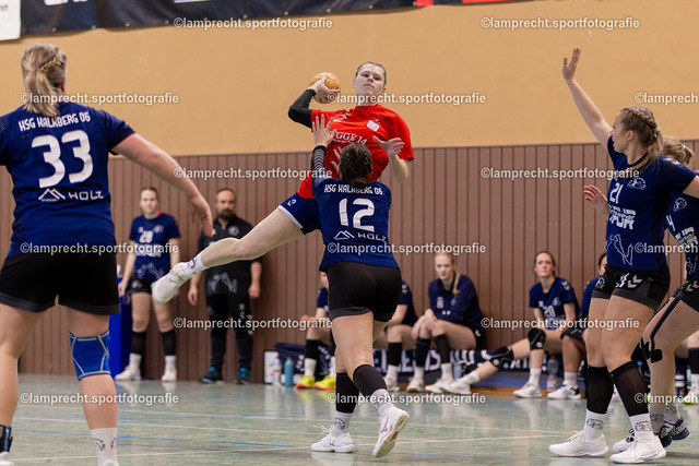 Handball I Damen I Saison 2025-2026 I Verbandsliga Süd I 15. Spieltag I HSG Kalkberg 06 - HSG Holsteinische Schweiz 123 | v.l. Jil Möhring (2, HSG Holsteinische Schweiz), Juliane Steffens (12, HSG Kalkberg 06) - Realisiert mit Pictrs.com