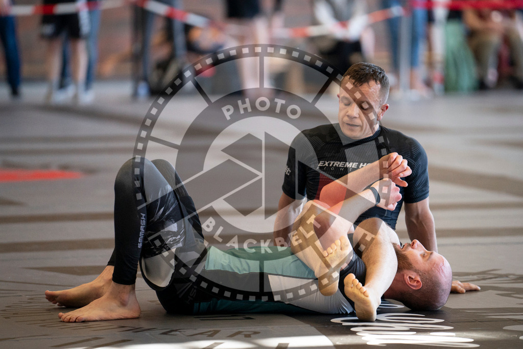 20240309PBB6197 | Fighters compete during the International Luta Livre (ILLCS) Spring Championship in Hannover, Germany, on March 9, 2024.