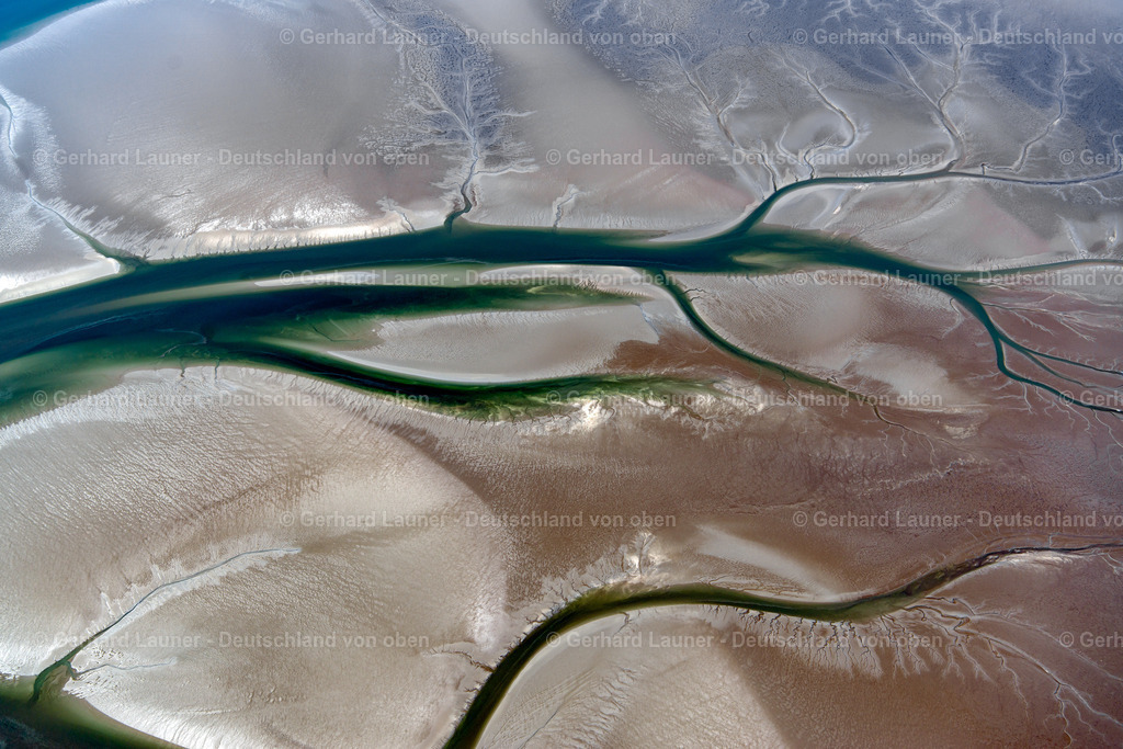 3801631 | Wattstrukturen bei Hallig Nordstrandischmoor, Nationalpark Schleswig-Holsteinisches Wattenmeer