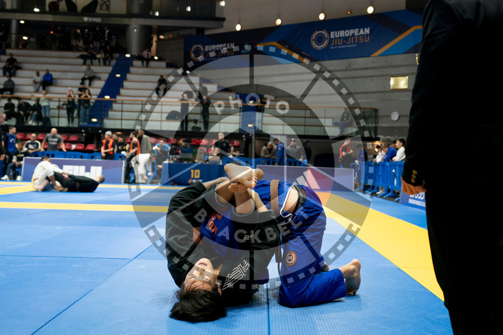 20240124PBB00182 | Fighters compete during the second day of the IBJJF European Championship in Paris, France, on January 24, 2024.