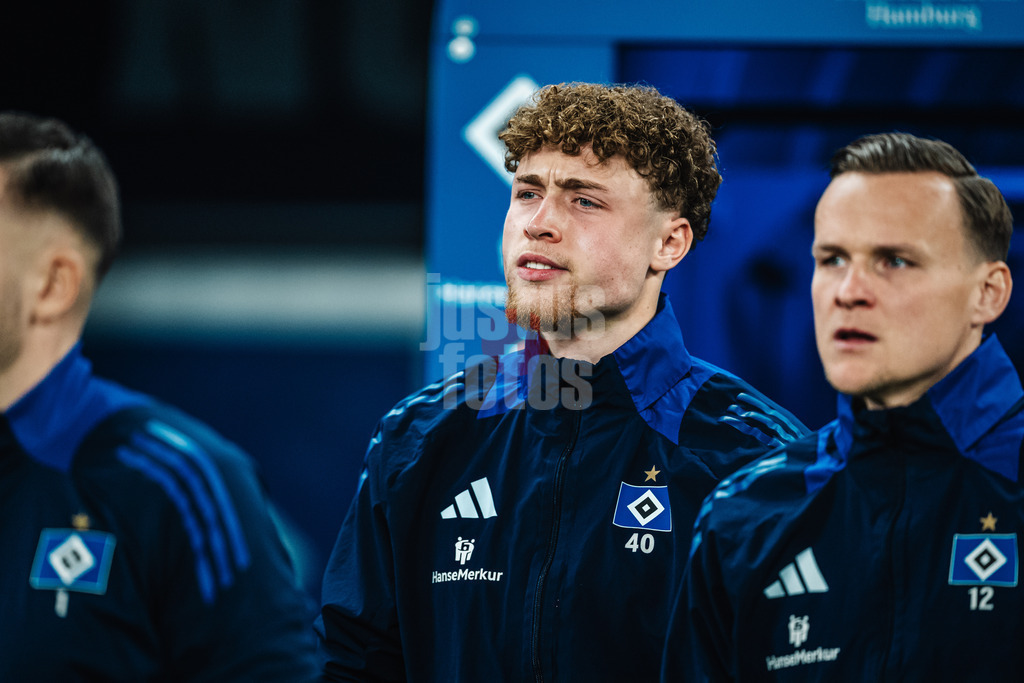 Fußball | Männer | Saison 2024/2025 | 2. Fußball-Bundesliga | 18. Spieltag | Hamburger SV vs. 1. FC Köln | 18.01.2025 | Hannes Hermann (#40, HSV)