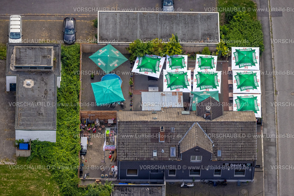 Dortmund230700726 | Luftbild, David's Restaurant, Außengastronomie mit Sonnenschirmen, Eichlinghofen, Dortmund, Ruhrgebiet, Nordrhein-Westfalen, Deutschland
