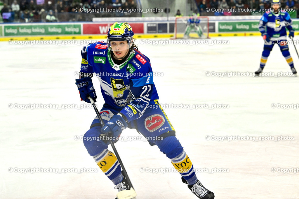 EC IDM Wärmepumpen VSV vs. STEINBACH BLACK WINGS LINZ  | #22 SCHERBAK Nikita EC VSV, EC IDM Wärmepumpen VSV vs. STEINBACH BLACK WINGS LINZ , EC IDM Wärmepumpen VSV vs. STEINBACH BLACK WINGS LINZ  am 28.01.2025 in Villach (Stadthalle Villach), Austria, (Photo by Bernd Stefan)