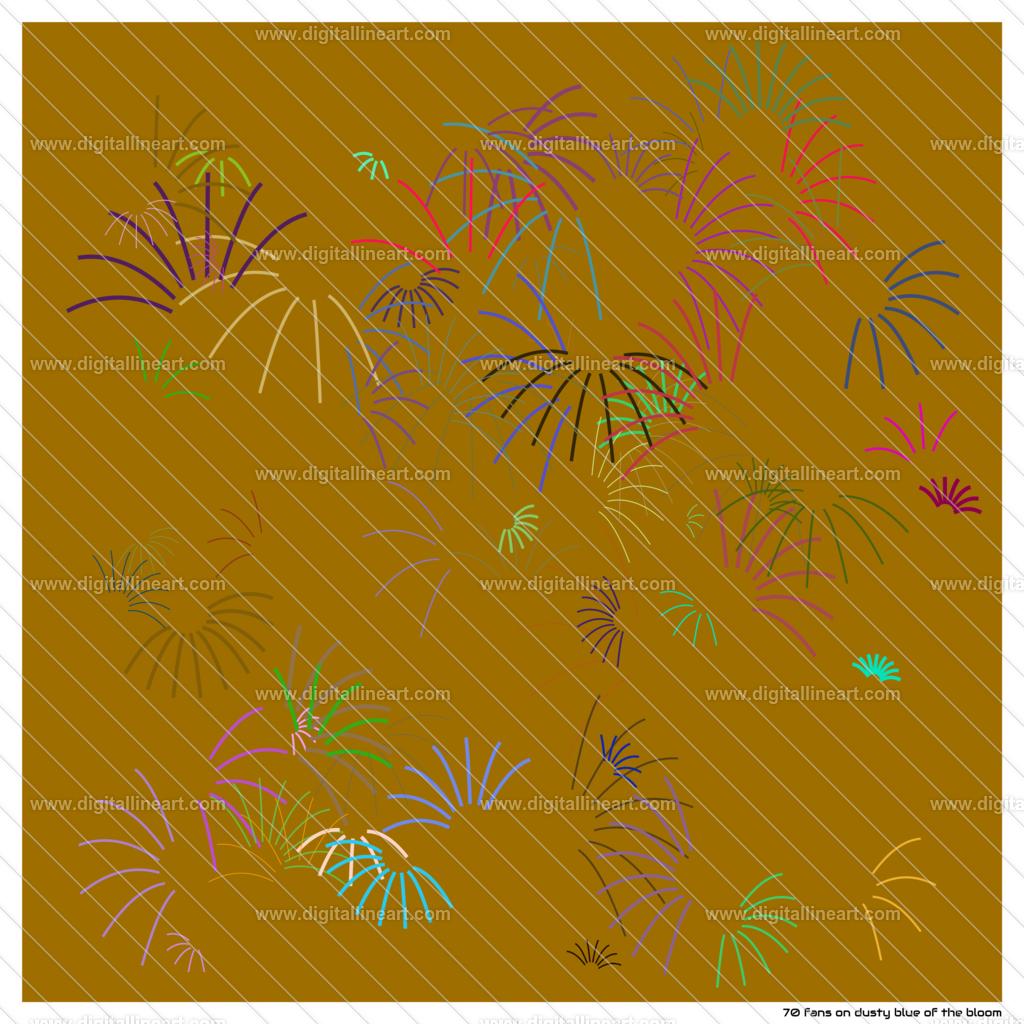 70-fans-dusty-blue-of-the-bloom | digitallineart - Realisiert mit Pictrs.com