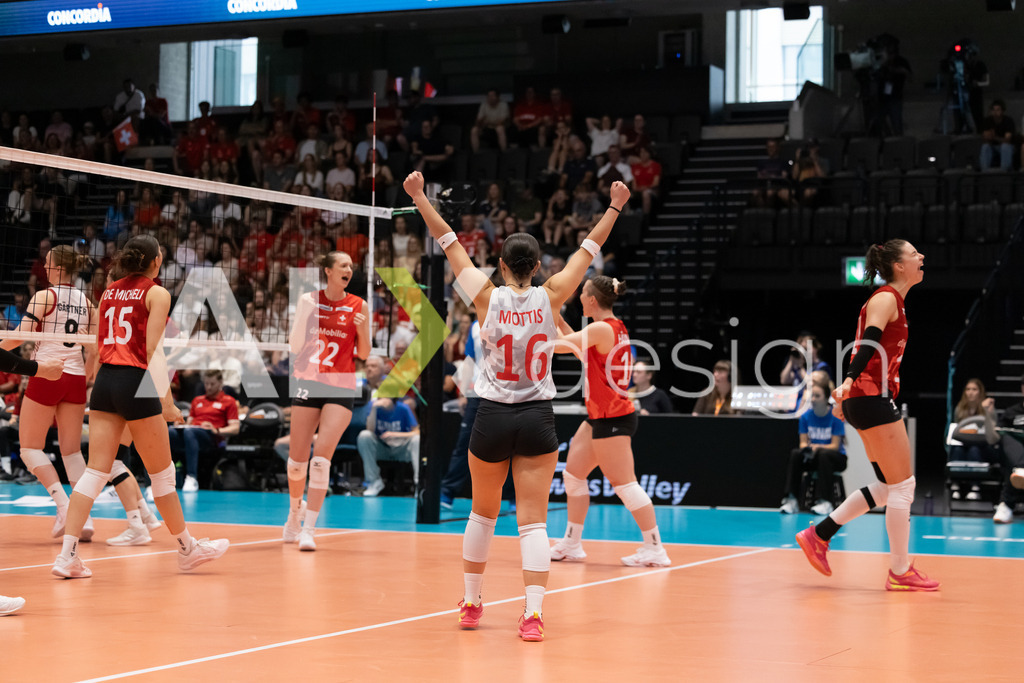 Austria v Switzerland - CEV European League Women | KRIENS, SWITZERLAND - JUNE 14: FABIANA MOTTIS of Switzerland during the CEV European League match between Austria and Switzerland at Pilatus Arena on June 14, 2026 in Kriens, Switzerland. - Realisiert mit Pictrs.com