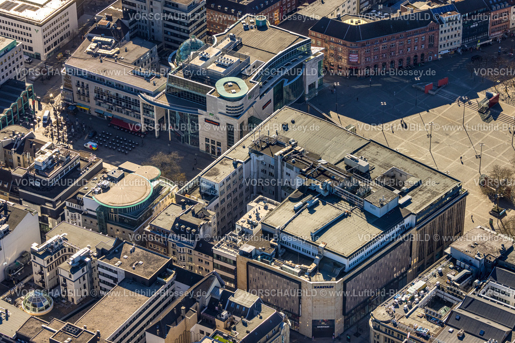 Dortmund250300367 | Luftbild, Geschäftszentrum Hansa-CarrÃ© mit Sportscheck, Platz Alter Markt, City, Dortmund, Ruhrgebiet, Nordrhein-Westfalen, Deutschland