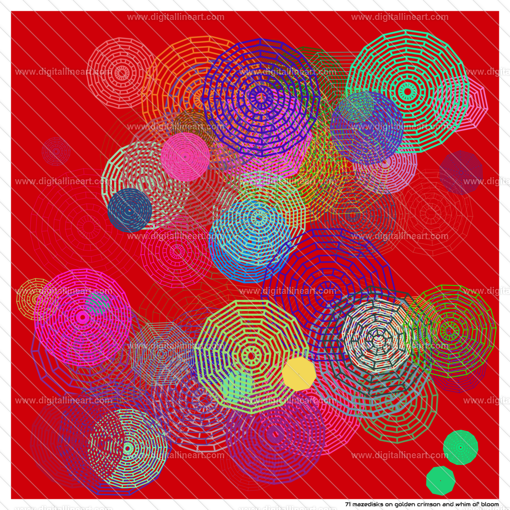 71-mazedisks-golden-crimson-and-whim-of-bloom | digitallineart - Realisiert mit Pictrs.com