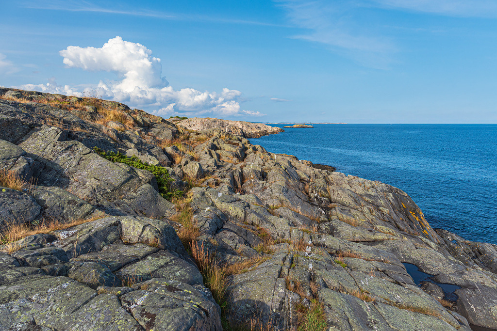Landschaft mit Felsen im Naturreservat Bøkeskogen in Norwegen | Landschaft mit Felsen im Naturreservat Bøkeskogen in Norwegen.