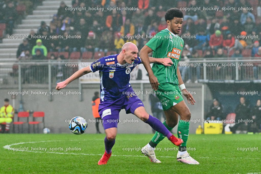 Austria Klagenfurt vs. SK Rapid 10.3.2024 | #37 Nicolas Wimmer, #17 Fally Mayulu