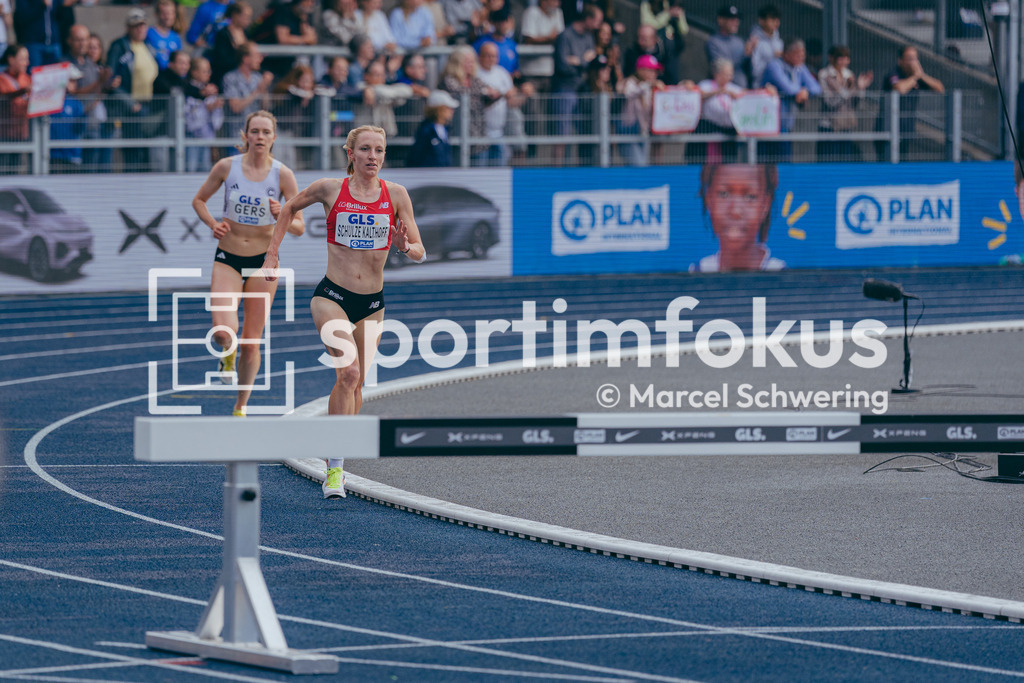 Deutsche Meisterschaften der Frauen und Männer 2026 | Kerstin Schulze Kalthoff, 3000 Meter Hindernis, Finale, LG Brillux MünsterDeutsche Meisterschaften der Frauen und Männer 2026, Lohrheidestadion Bochum-Wattenscheid, 26.07.2026. Foto: Marcel Schwering / sportimfokus - Realisiert mit Pictrs.com