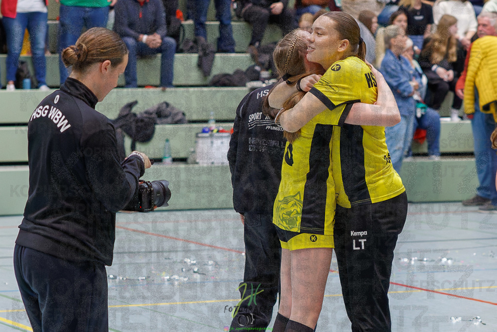 Hessenmeisterschaft wJC - Finale; HSG Kleenheim - HSG Weiterstadt/ Braunsh.Worf. | Hessenmeisterschaft wJC - Finale; HSG Kleenheim - HSG Weiterstadt/ Braunsh.Worf. am 22.03.2025 in Biedenkopf (Sporthalle Lahntalschule)Photo © 2025 - Jörg Heinrich - Realisiert mit Pictrs.com
