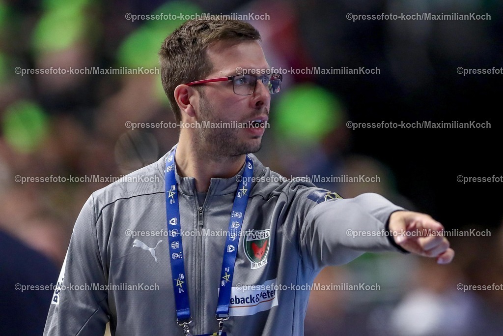 KoeEHF15062502055 | 15.06.2025, Handball, Finale TruckScout24 EHF FINAL4, LANXESS arena Köln, Füchse Berlin - SC Magdeburg: Cheftrainer Jaron Siewert (Fuechse Berlin) 