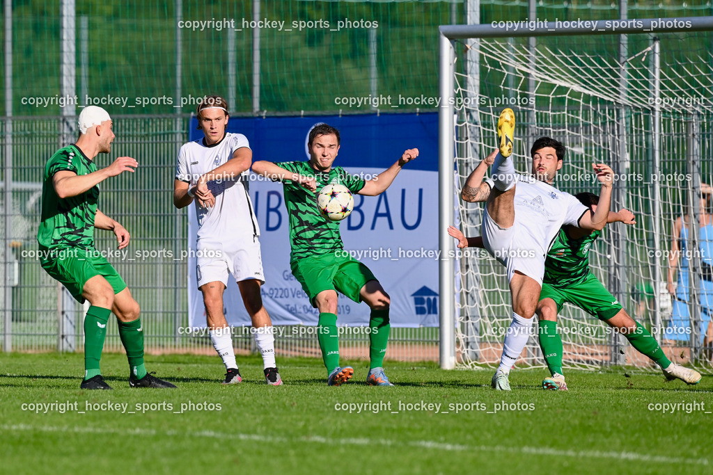 SC Landskron vs. ATUS Velden 11.8.2023 | #15 Martin Posratschnig, #10 Lukas Lausegger, #8 Philipp Gatti, #5 Roland Putsche