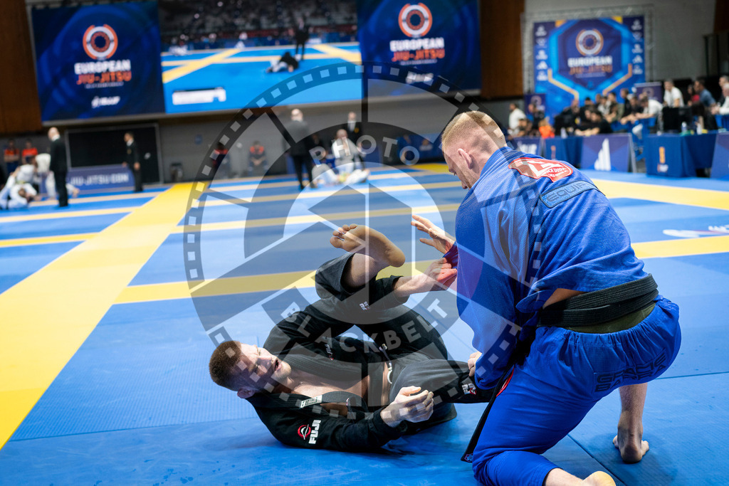 20240126PBB0295 | Fighters compete during the Brazilian Jiu-Jitsu European Championship of the IBJJF in Paris, France, on January 26, 2024.