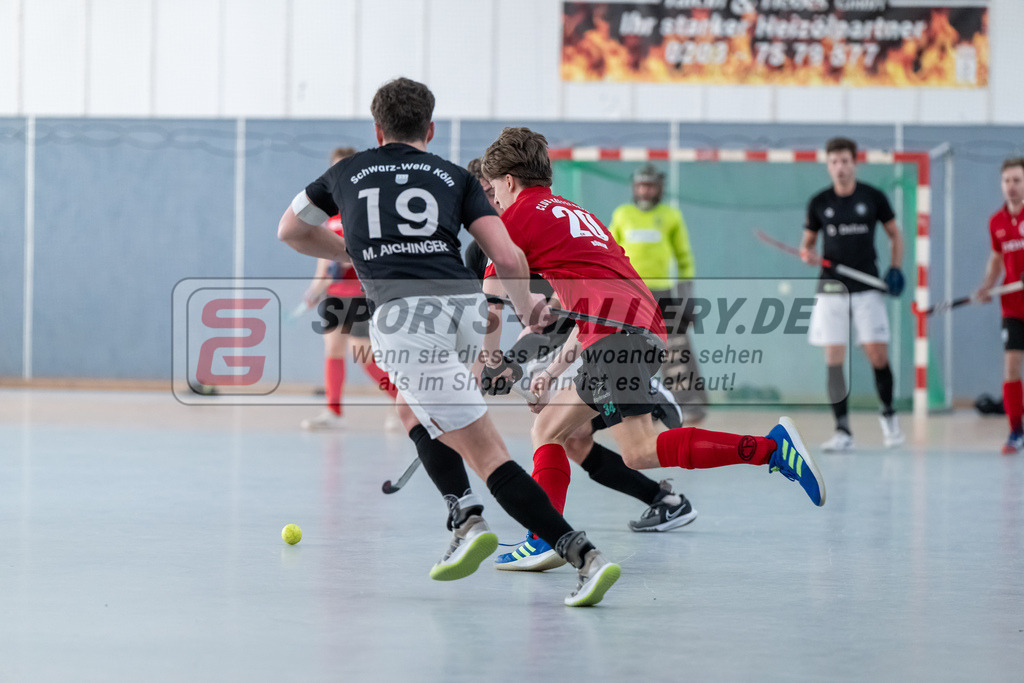 HK_20250202_102460 | 2. Bundesliga Halle Herren Club Raffelberg - Schwarz Weiss Köln am 2.2.2025 Halle am Raffelberg, Duisburg ,