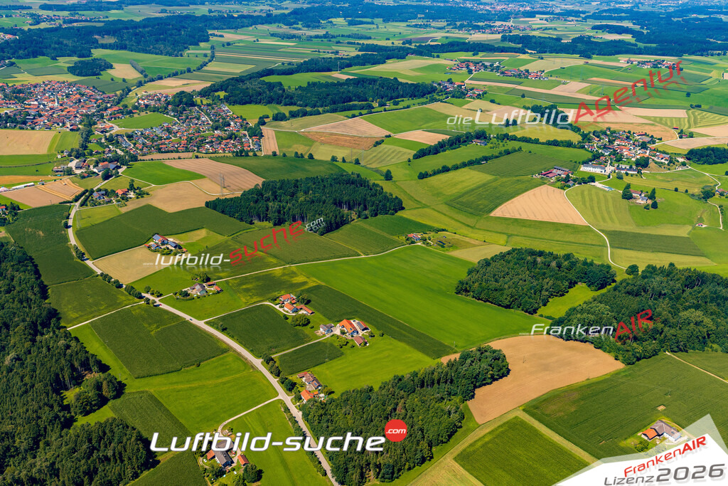Luftaufnahme von  Aßling - Die Luftaufnahme wurde 2025 vom UL-Flugzeug heraus erstellt ( keine Drohne ) - Hochauflösende Luftaufnahme - für professionelle Ausdrucke geeignet. Die Geschenkidee !Mit Lizenz und Bildrechte bestellbar