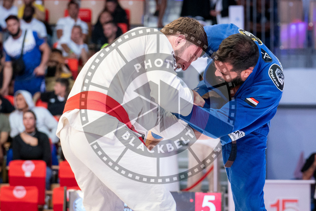 20231107PBB6097 | Fighters compete during the AJP World Master Championship in the Mubadala Arena in Abu Dhabi, Arab United Emirates, on November 7, 2023.