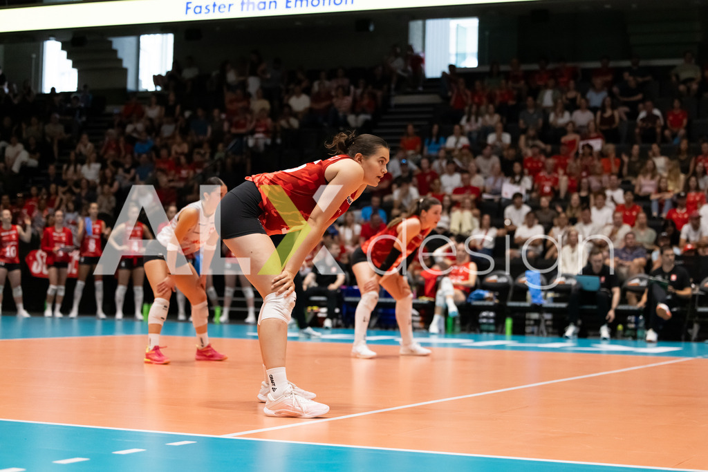 Austria v Switzerland - CEV European League Women | KRIENS, SWITZERLAND - JUNE 14: ALIX DE MICHELI of Switzerland during the CEV European League match between Austria and Switzerland at Pilatus Arena on June 14, 2026 in Kriens, Switzerland. - Realisiert mit Pictrs.com