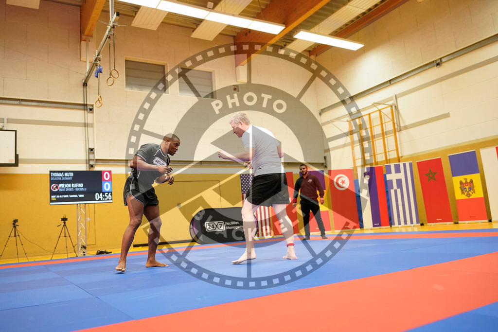 20240203PBB09867 | Fighters compete during the Brazilian Jiu-Jitsu Championship of the AJP Tour in Maintal by Frankfurt am Main, Germany, on February 2, 2024.