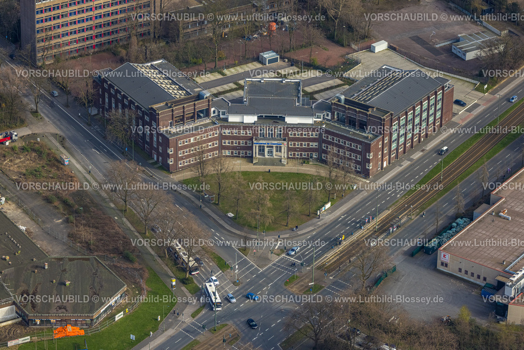 Duisburg240304555 | Luftbild, Jobcenter im Stadtbad, ehemaliges Stadtbad, Obermarxloh, Duisburg, Ruhrgebiet, Nordrhein-Westfalen, Deutschland, Duisburg-N