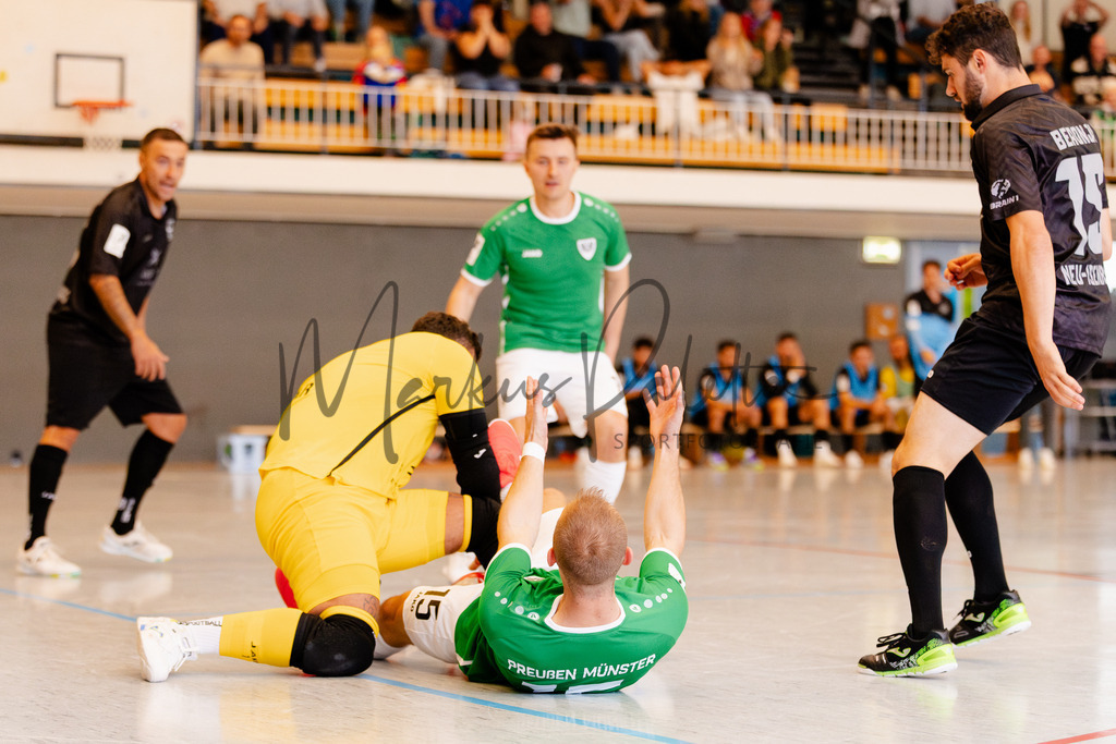 Futsal-Bundesliga, Saison 2025/2026, 4. Spieltag: SC Preußen Münster - SV Pars Neu-Isenburg | Futsal-Bundesliga, Saison 2025/2026, 4. Spieltag, SC Preußen Münster empfängt SV Pars Neu-Isenburg in der Universitäts-Sporthalle in Münster. Foto: sportfotografie.ms | Markus Paletta - Realisiert mit Pictrs.com