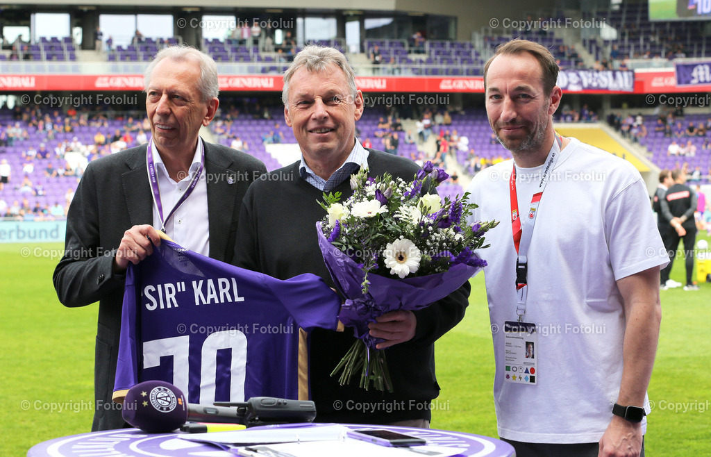 A_LUI_23042023_13 | SPORT,FUSSBALL,ADMIRAL BUNDESLIGA  AUSTRIA KLAGENFURT-AUSTRIA WIEN 23.04.2023 IM BILD:   KARL DAXBACHER UND MANUEL ORTLECHNER (BEIDE AUSTRIA  WIEN ) FOTO:FOTOLUI/MW