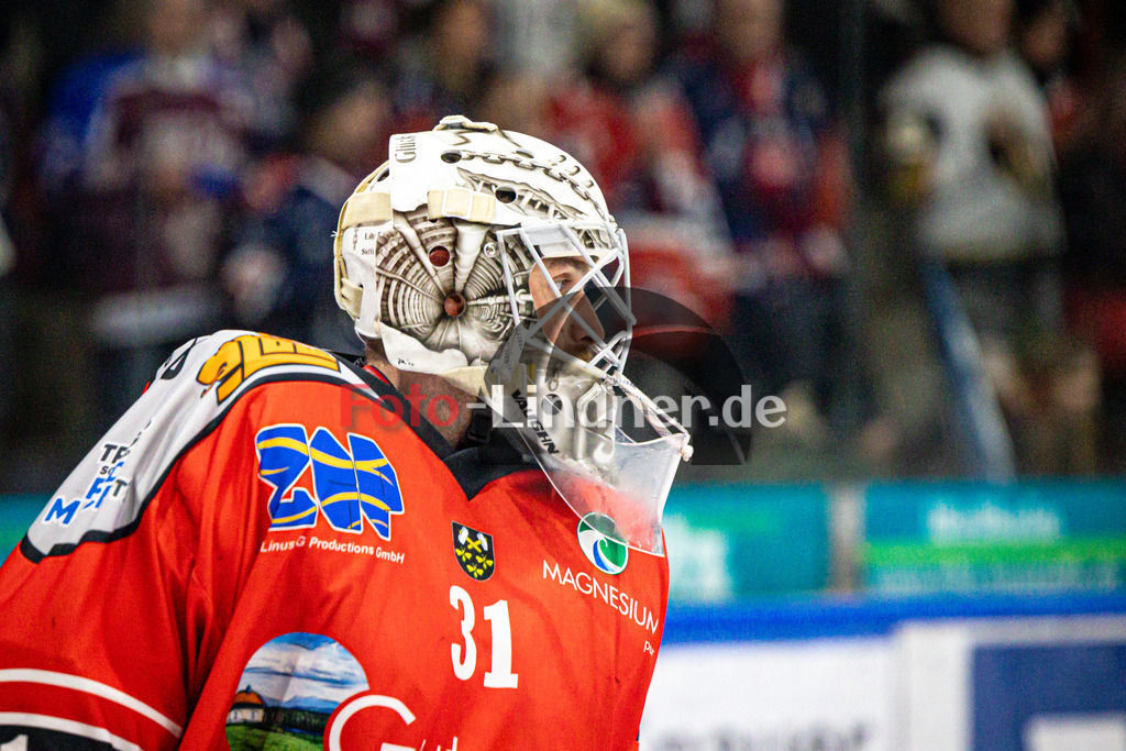 TSV Peißenberg MINERS gegen ESC Kempten SHARKS | Eishockey Bayernliga Herren Pre-Playoffs 2024/25, TSV Peißenberg MINERS gegen ESC Kempten SHARKS, 20250131,Korbinian SERTL (MINERS Goali 31) Portrait,2025-01-31 in Peißenberg (Eisstadion Peißenberg)Korbinian SERTL (MINERS Goali 31)Copyright: WolfgangxLindner foto-lindner.de