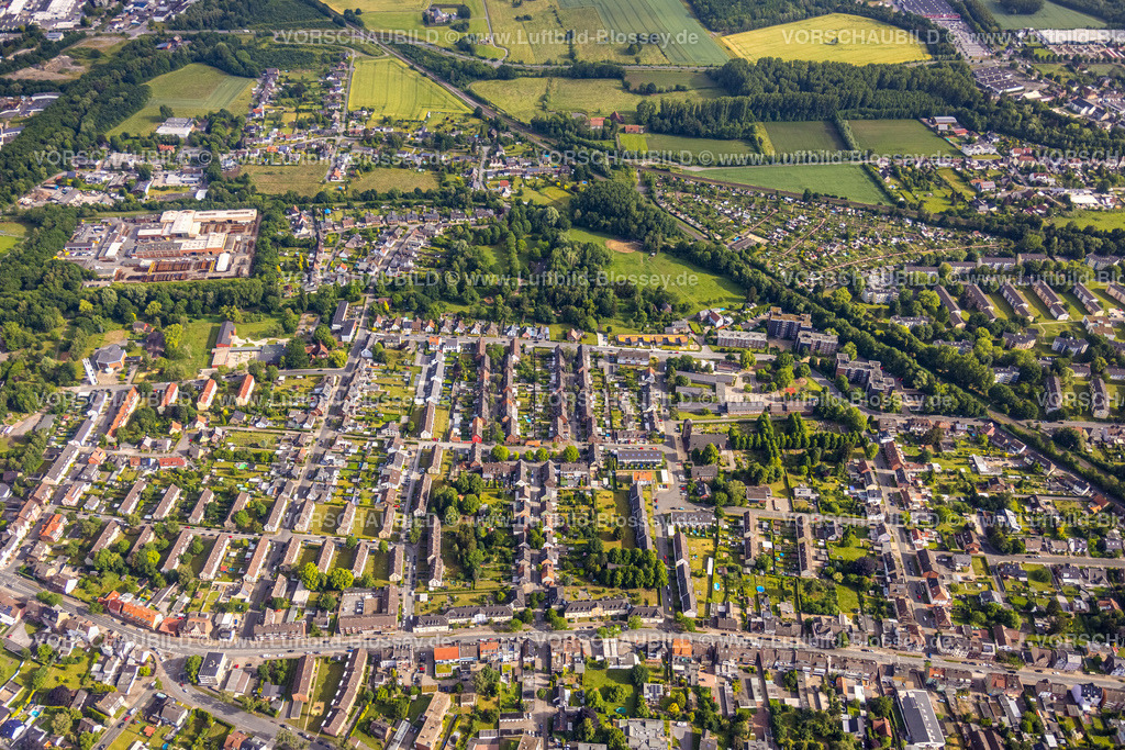 Hamm220601675 | Luftbild, Wohnsiedlung zwischen Bockumer Weg und Großer Sandweg, Bockum-Hövel, Hamm, Ruhrgebiet, Nordrhein-Westfalen, Deutschland