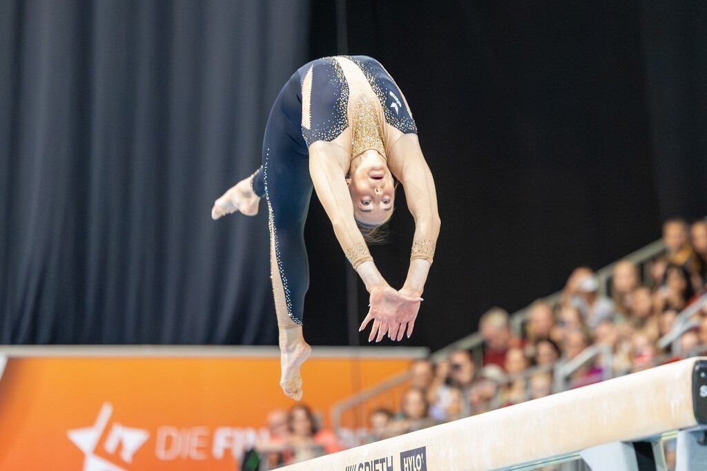 DM Finals 2026; Gerätfinals Frauen Schwebalken | DM Finals 2026; Gerätfinals Frauen Schwebalken***Pauline Schäfer-Betz bei ihrer Übung - Realisiert mit Pictrs.com