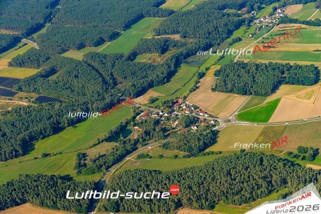 Das Luftbild zeigt : Neumühle Büchenbach - Die Luftaufnahme wurde 2024 vom UL-Flugzeug aus erstellt ( keine Drohne ) - Hochauflösende Luftaufnahme - Für grossformatige Ausdrucke geeignet. Die Geschenkidee !Mit Lizenz und Bildrechte bestellbar