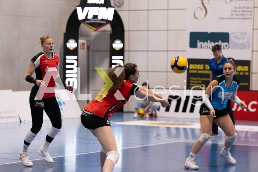 Volleyball I Frauen I Saison 2025-2026 I Volleyball NLA | Women I 1/4 Finals I  BIWI VFM - VC Kanti Schaffhausen I 01.03.2026 | 14 Josipa Marković (HR) (VC Kanti Schaffhausen) – Aussen - Realisiert mit Pictrs.com